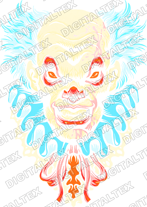 Rostro grotesco estilo barroco