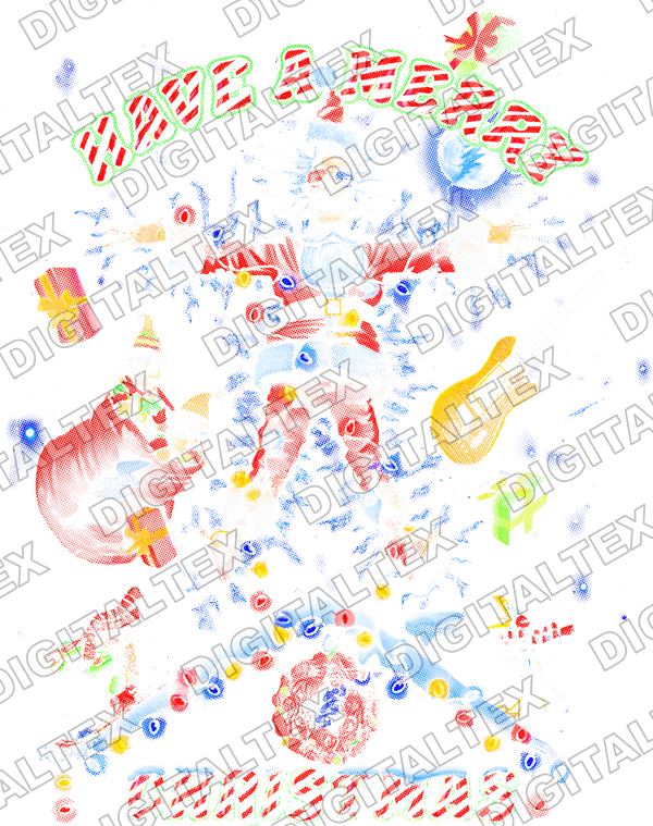 Santa navideño collage pop